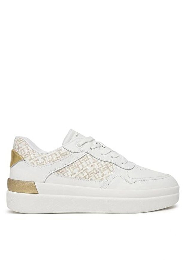 Lux Court Sneaker Monogram Women's White Sneaker Fw0Fw083810K4
