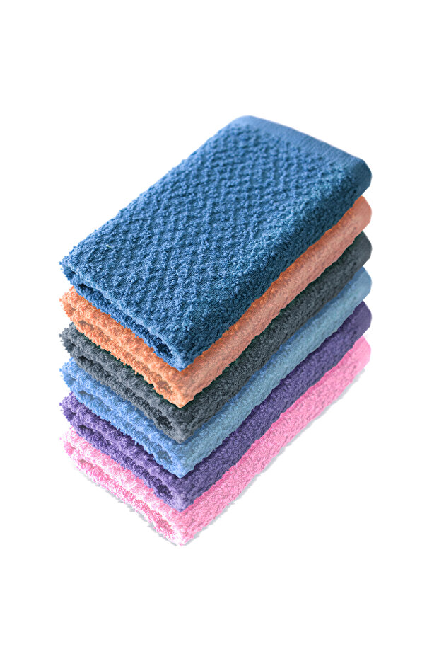 6-Piece Washcloth Set , Cotton Terry, Highly Absorbent and Quick Dry for Multi-Function Use