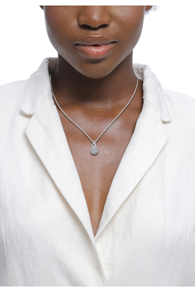 Náhrdelník ze stříbra 925 - Design kuliček a krystalů - 5