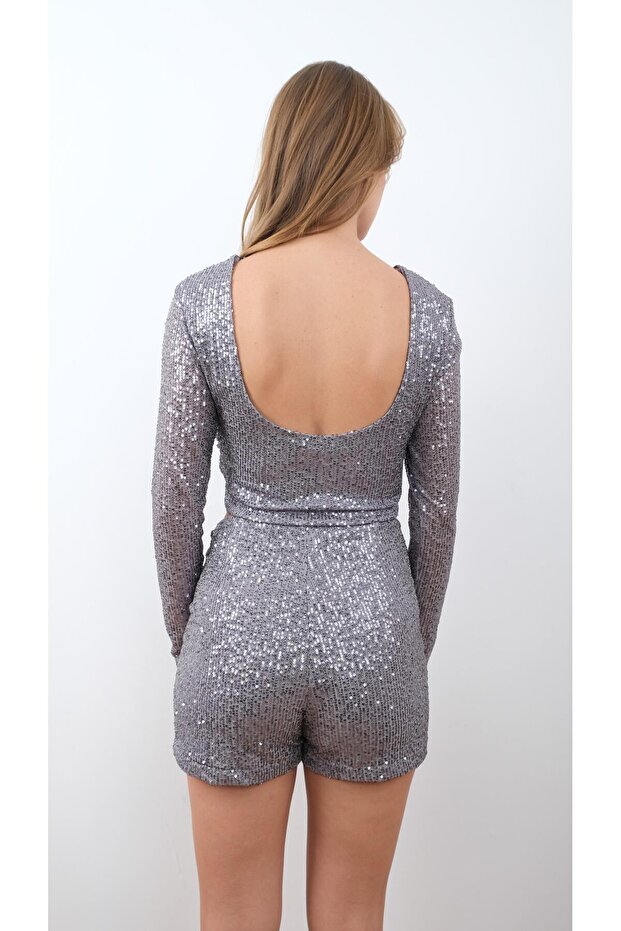 Payetli Şort Etek - 4