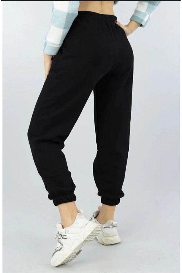 Siyah Unisex Jogger Paça Lastikli Eşofman Altı ŞAH MODA - 4
