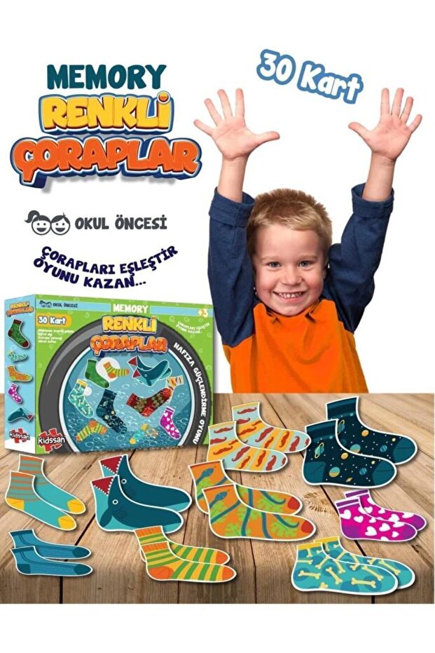 Colorful Socks 30 Cards Little Minds Having Fun and Learning