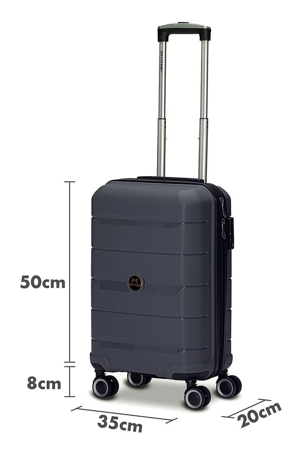 My-pp tekerlekli kırılmaz valiz 3'lü set bavul K.GRİ - 9