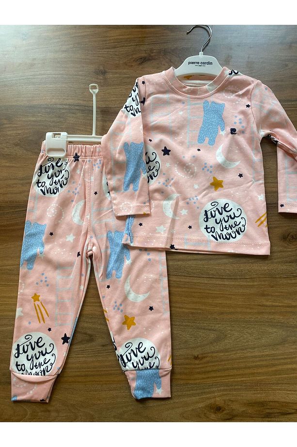 %100 PAMUK Desenli 2'li Pijama Takımı - 2