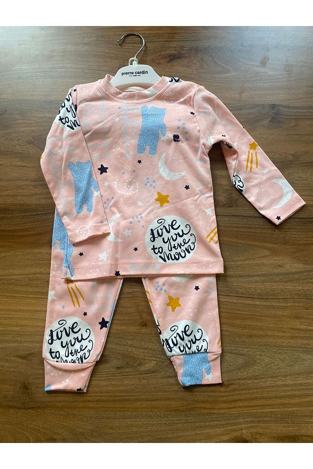 %100 PAMUK Desenli 2'li Pijama Takımı - 1
