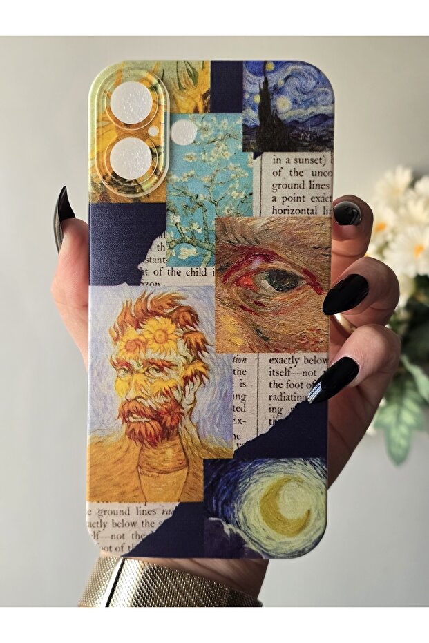 حافظة هاتف شفافة منقوشة متوافقة مع هاتف Iphone 16 PLUS - 1