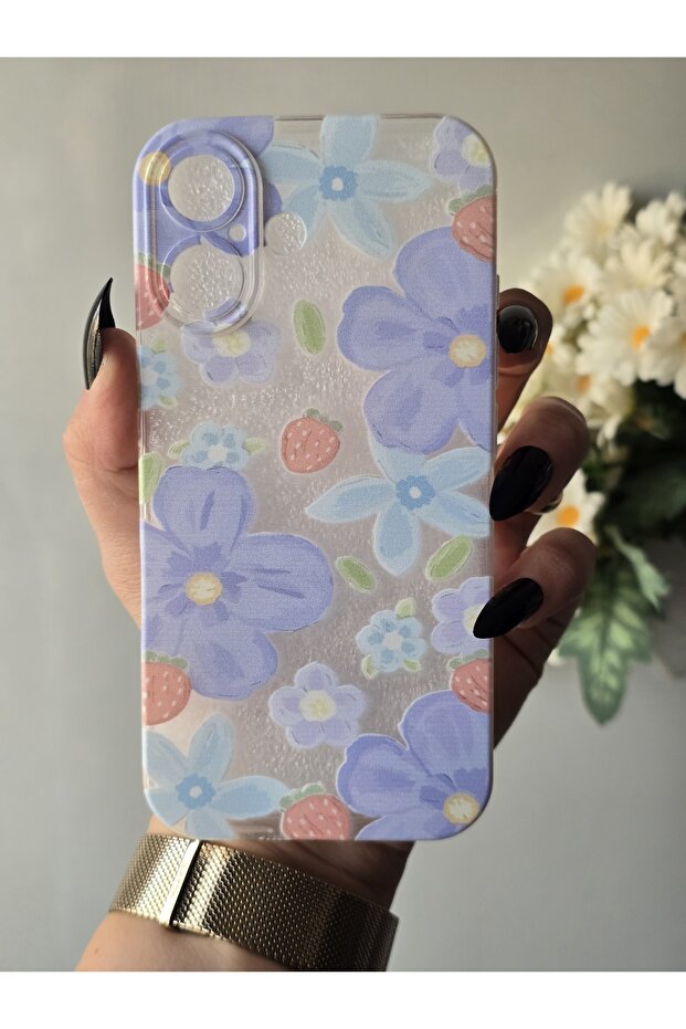 حافظة هاتف شفافة مطبوعة متوافقة مع هاتف آيفون 16 - 1