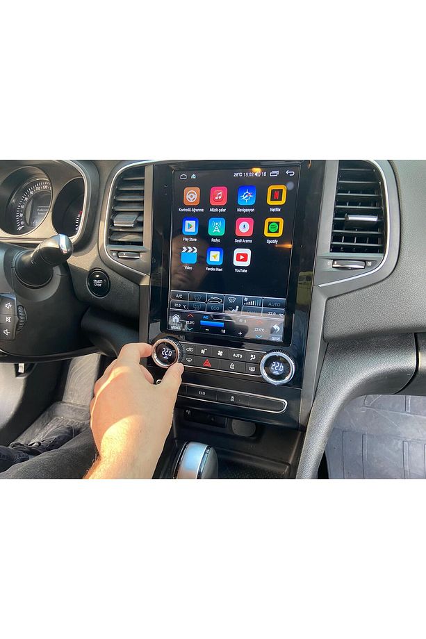 RENAULT MEGANE 4  Uyumlu ANDROİD CARPLAY DİJİTAL KLİMA PANELLİ MULTİMEDYA - 5