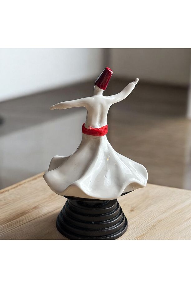 El Yapımı Seramik Semazen Heykeli – Sufi Figürü (Dönüş & Huzurun Simgesi) - 3