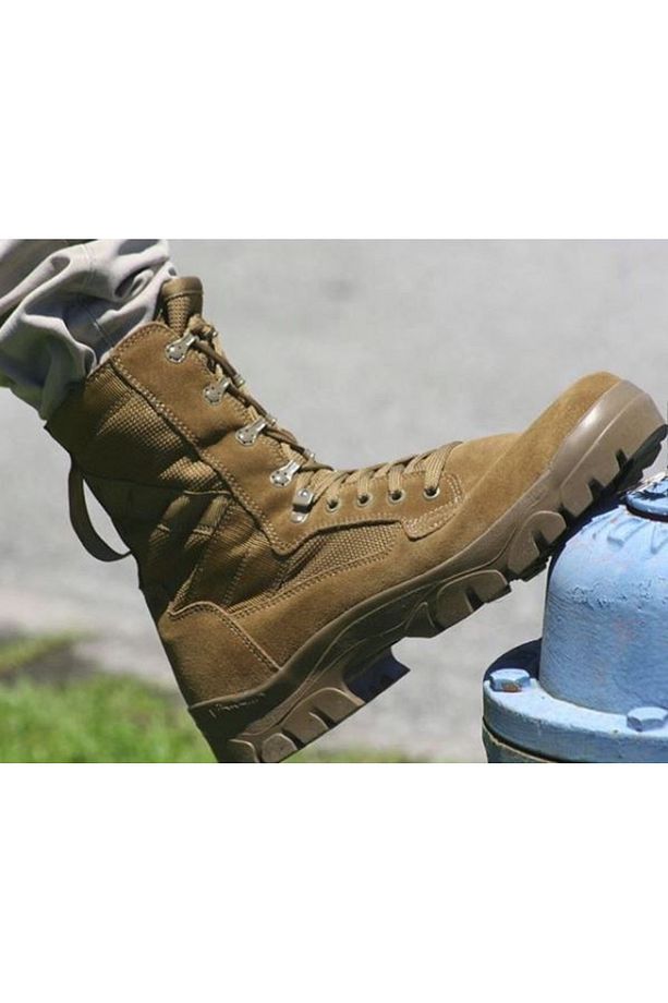 Italy T8 Bifida T.A.A. Tactical Vibram Taban Sıcak İklim Coyote Desert Deri Çöl Botu - 6