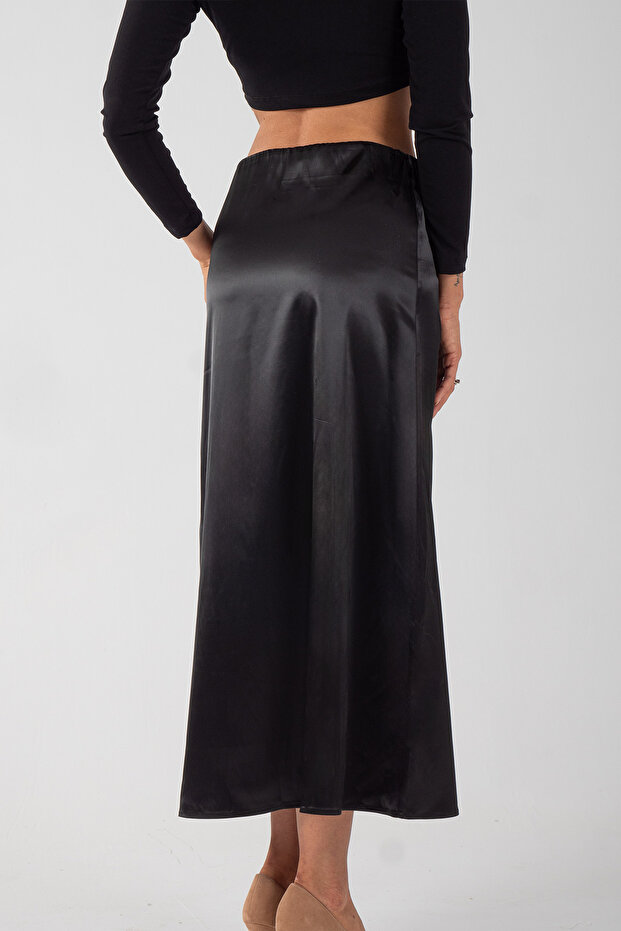 Siyah Saten Etek - 5