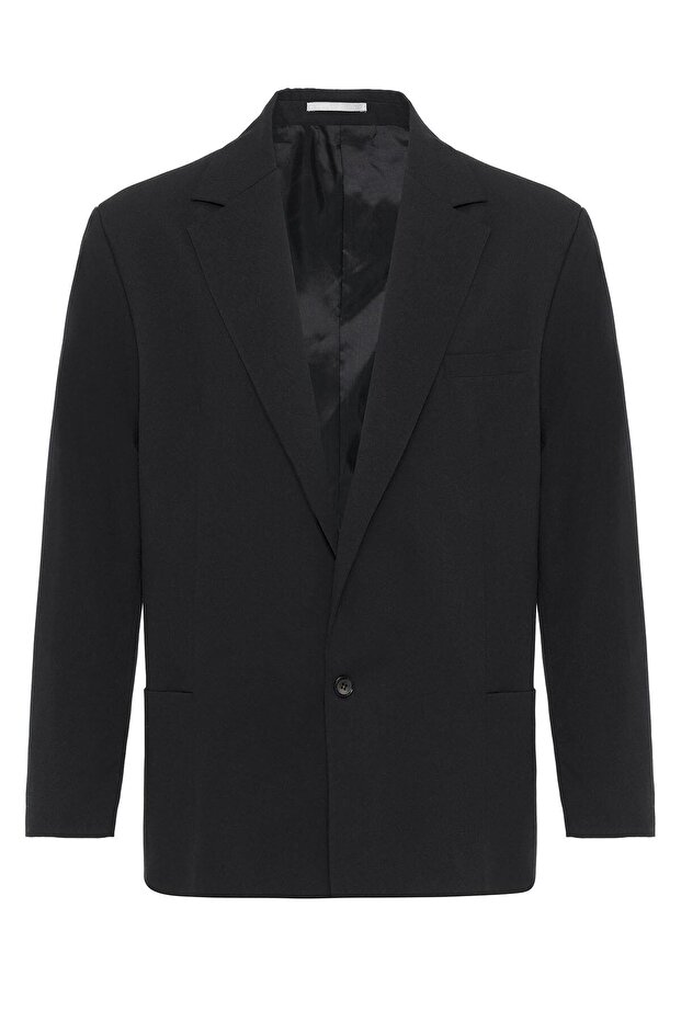Oversize Blazer Ceket Siyah - 2