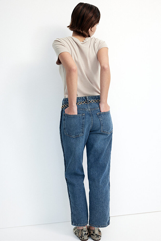 Straight High Ankle Jeans - 4