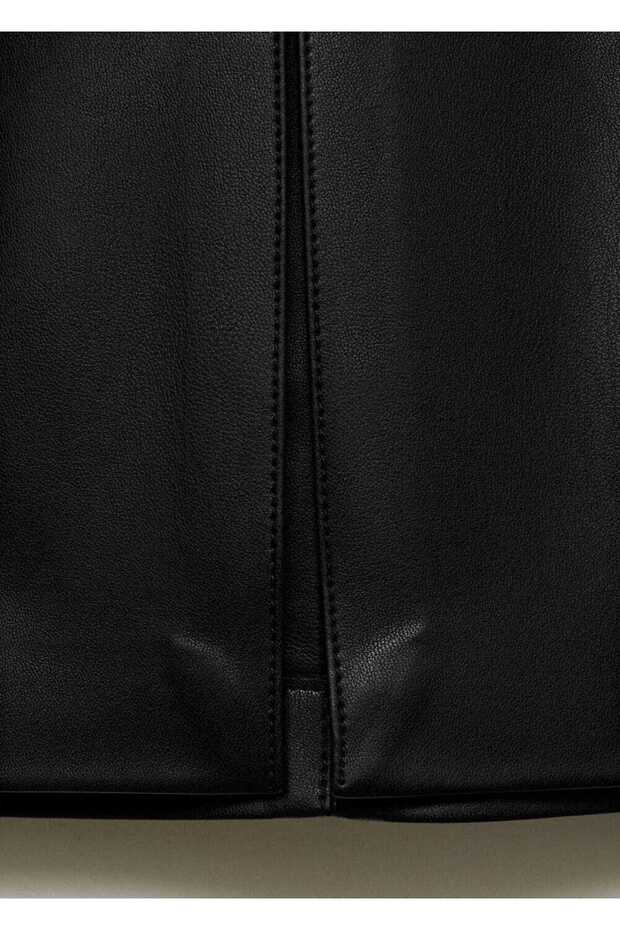 Bleistiftrock in Lederoptik - 6