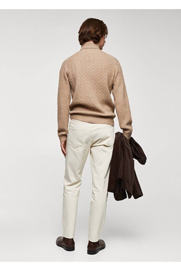 Rollkragen-Strickpullover - 4