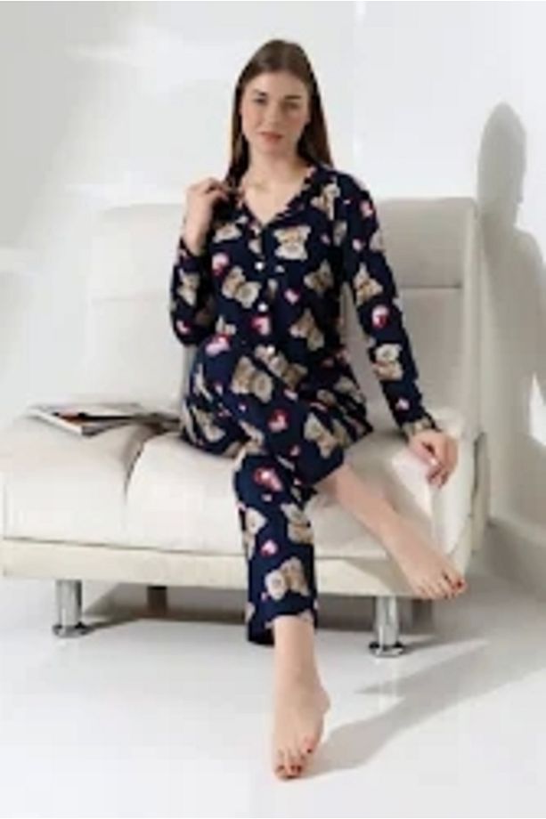 Yılbaşı Hediyesi Ayıcıklı Pijama takım - 1
