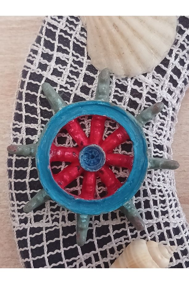 Denizci Temalı Dekoratif Kapı Süsü, Kapı Çelengi 25cm - 4