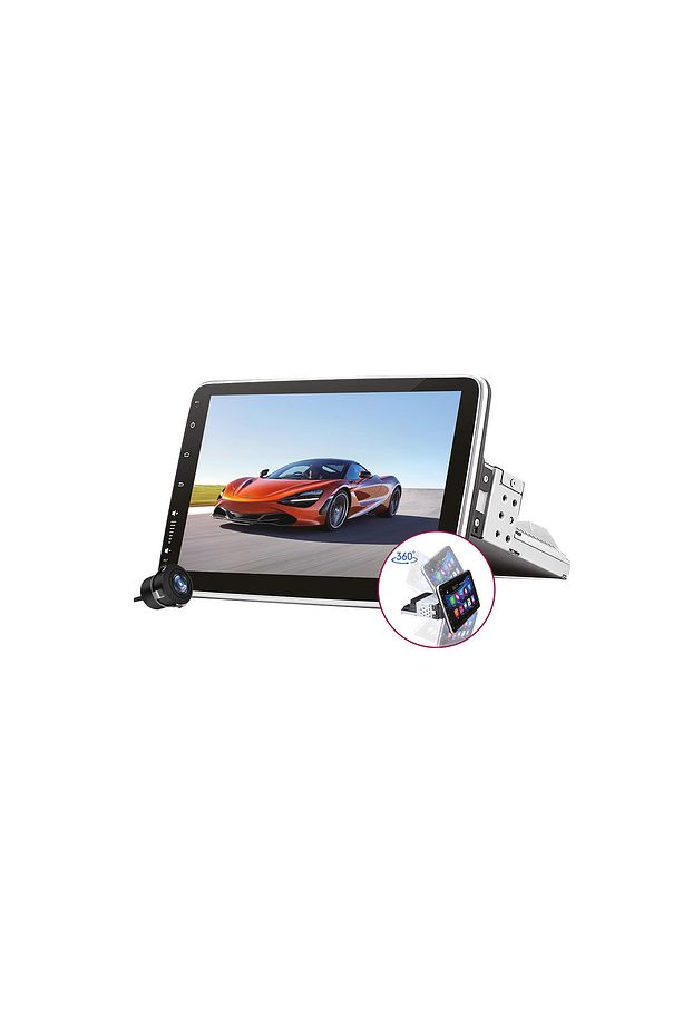 Mp-100 360 Döner Başlıklı Kameralı Car Player 10" Ekran 2gb Ram 64gb Hafıza Usb Androıd Player - 1