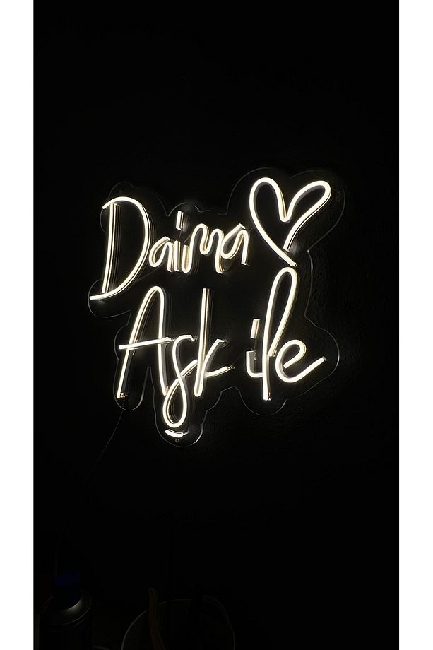 Daima Aşk Ile Neon Tabela - 2
