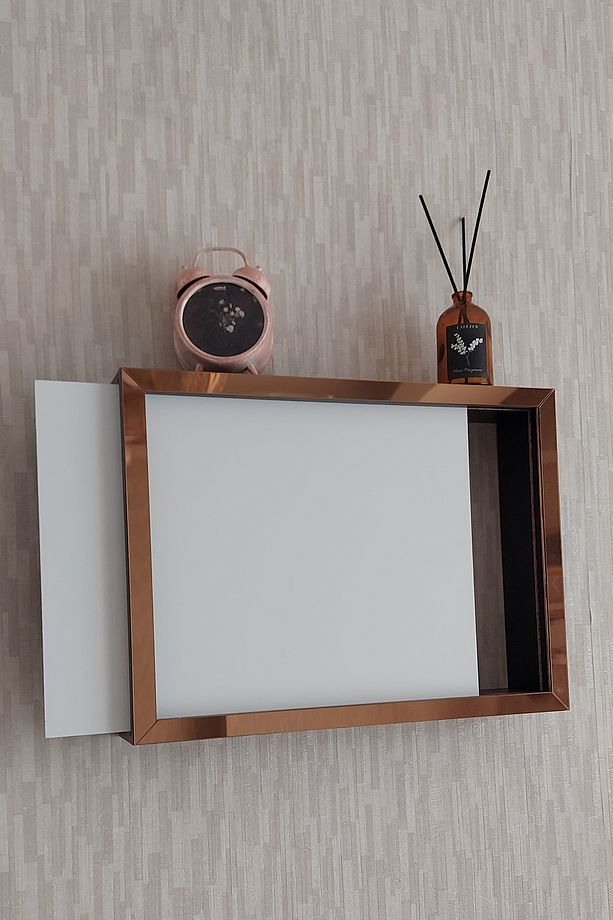 25x35x7 Cm Duvara Asılabilir Sigorta Ve Modem-wifi Saklama Kutusu! Saklama Kutusu-Düz Model - 4