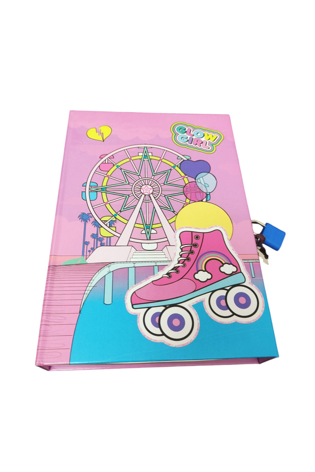 Girl's Boxed Locked Commemorative Book "Glow Girl" 13*9 cm 48 Sheets
