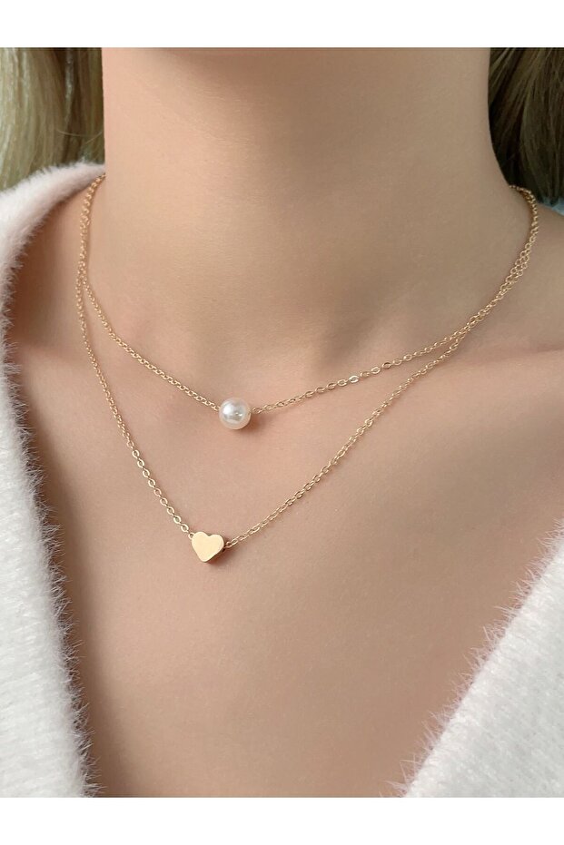 Women's Lacquered Glass Pearl Necklace
