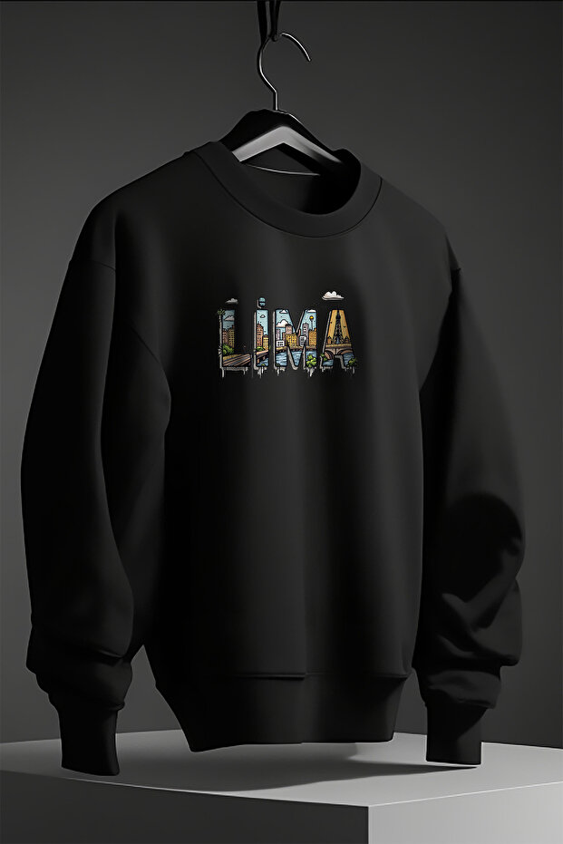 LİMA Baskılı Sweatshirt