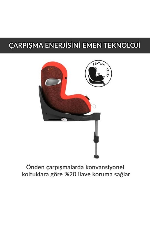 Sirona Zi isize Plus (soho grey) 360 derece dönen Adac ödüllü isofix bebek oto koltuğu 0-18 kg - 3