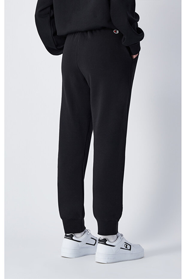 Script Shop Rib Cuff Pants Siyah Kadın Eşofman Altı-117584-KK001 - 3