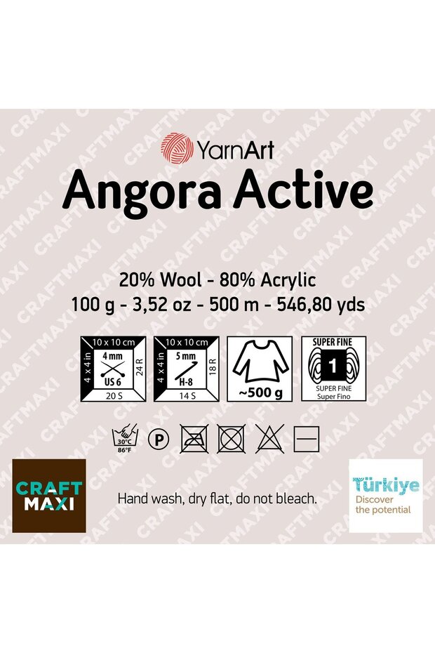 ANGORA ACTIVE NEW - EBRULİ EL ÖRGÜ İPİ EBRULİ-845 - 2