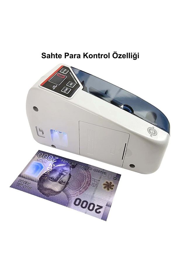 Kağıt Para Sayma Makinesi Mini Taşınabilir UV Lamba Para Kontrol - 5