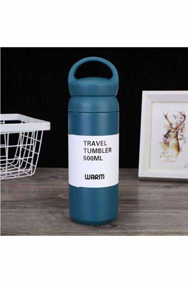 New Generation Wide Hand Japanese Style Insulated Cup 500 Ml Double Layer 304 Stainless Steel Thermos 885