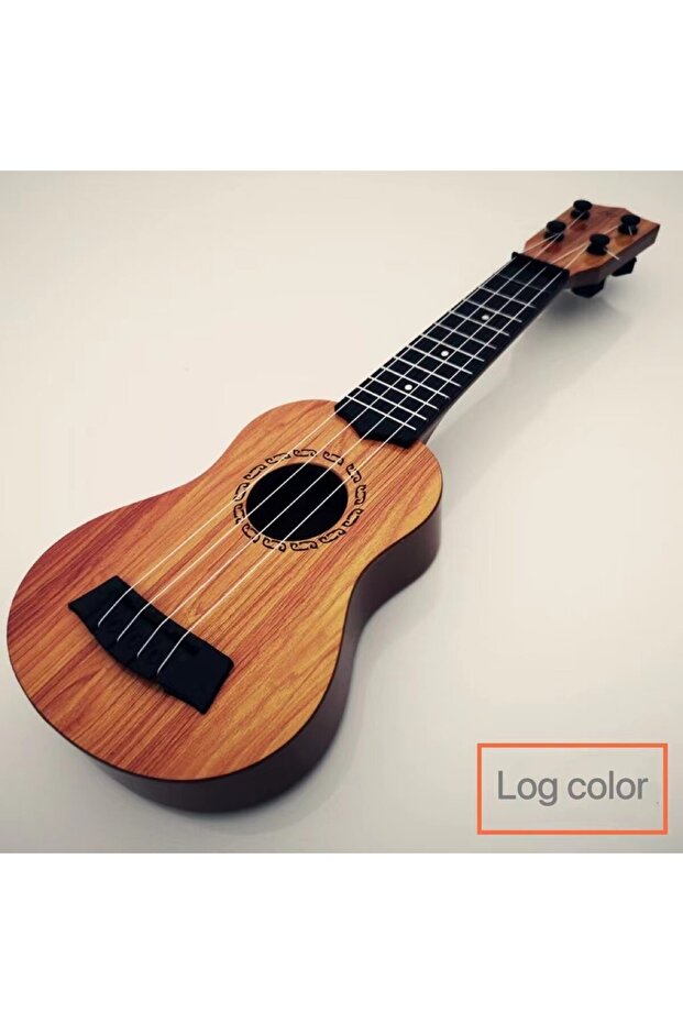 لعبة جيتار للأطفال مقاس 35 سم يمكن استخدامها للعب على الآلات الموسيقية الابتدائية مع مجاديف تحاكي موسيقى اليوك - 1