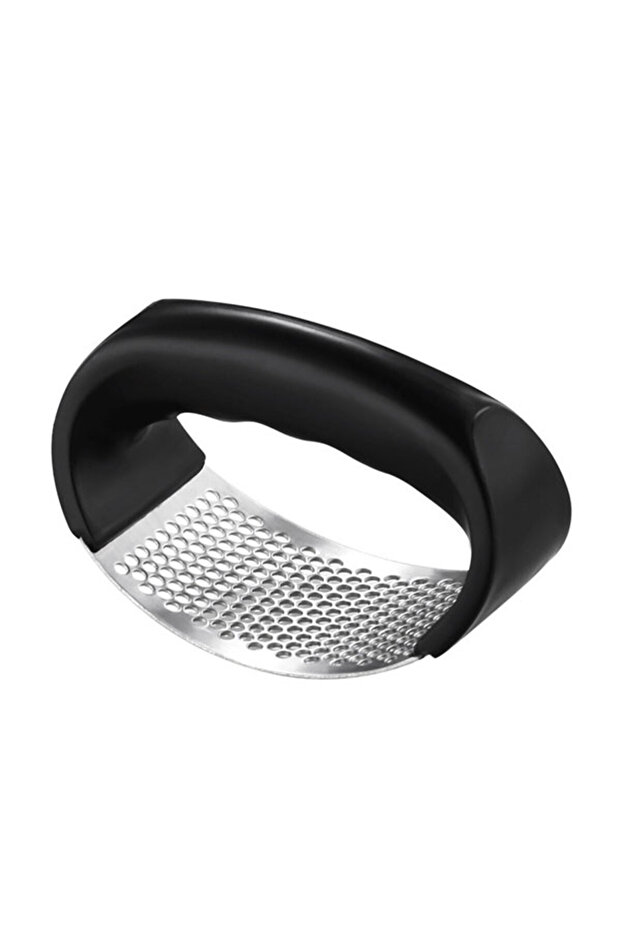 Black Upgraded Stainless Steel Garlic Press Squeezer Manual Garlic Ginger Rocker Crusher Garlic Cutt
