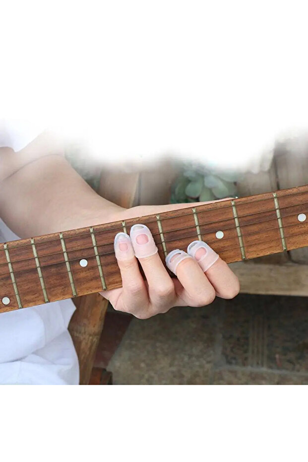 5 件套手指套防滑手外套缓解演奏疼痛手套适用于尤克里里电声吉他... - 4