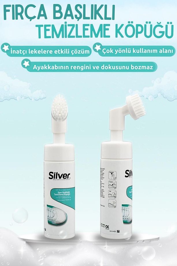 Fırçalı Spor Ayakkabı Bakım Temizleme Köpüğü Güçlendirilmiş Formül 150 ML - 6