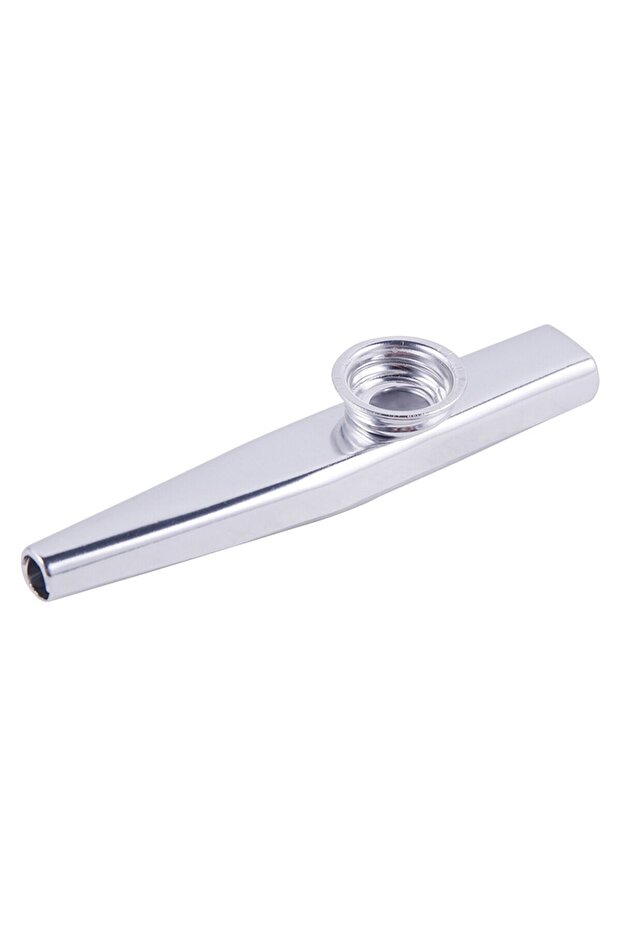 Silver Kazoo Silver Aluminum Alloy with Membrane Flute Diaphragm Mouth Kazoos Musical Instruments
