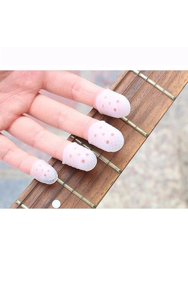 5 件套手指套防滑手外套缓解演奏疼痛手套适用于尤克里里电声吉他... - 5