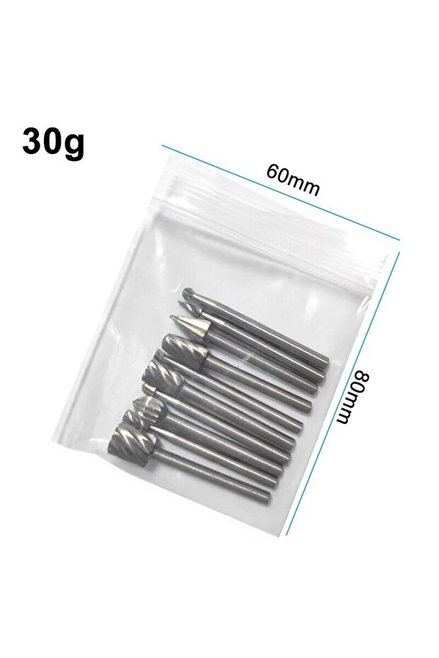 Round handle 40mm 10pc rotary file 10pc HSS Woodwork Rotary File Handmade DIY Electric Grind and Gri