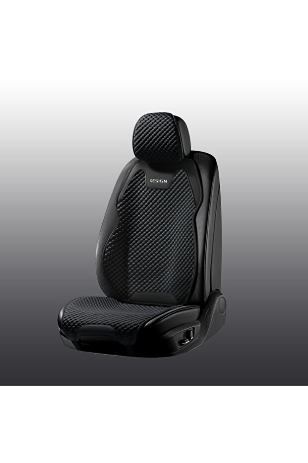 Black Ice Silk Car Seat Cushion Ventilation Comfortable, Durable Four Seasons Universal Split Single