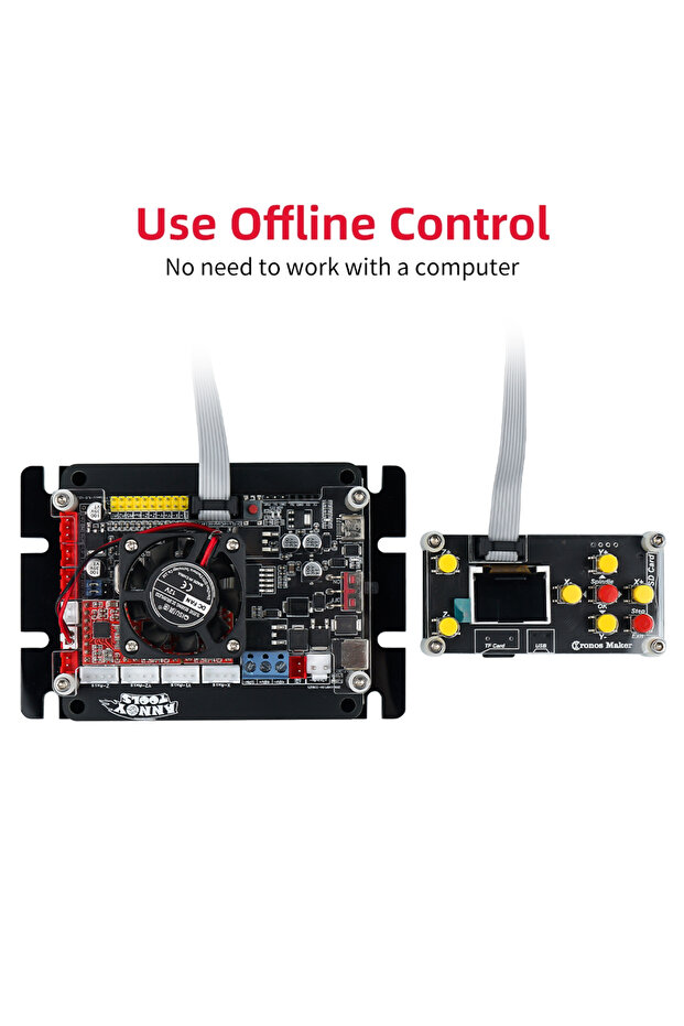 1.8 inch Grbl Offline Controller Board 3 Axis Offline Cnc Controller For 3018Pro 1610/2418/3018 Engr - 3