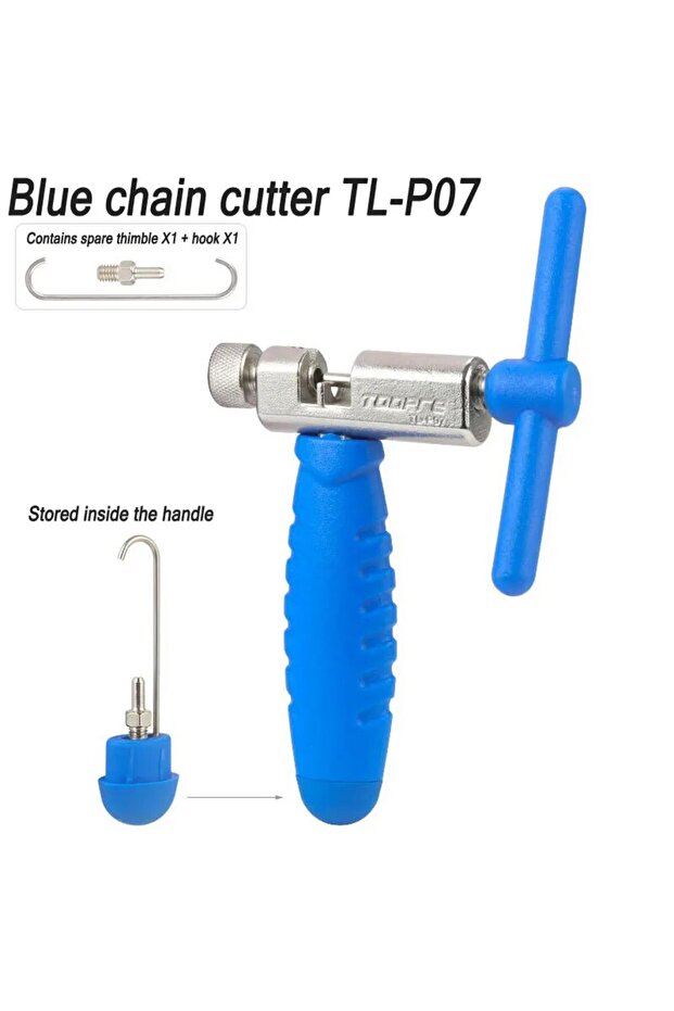 PONSUGang blue Bicycle Chain Cutter Removal Tool High Carbon Steel Cycling Link Breaker Splitter Mou