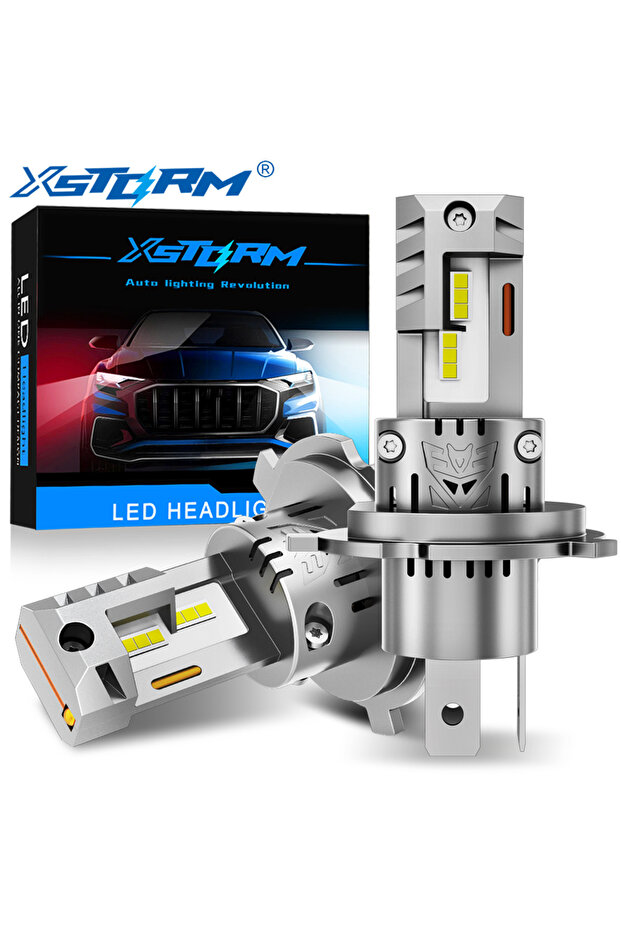 H4 6500K XSTORM H4 LED Headlight Bulbs 9003 HB2 Canbus High Low Beam Car Light 20000LM Turbo Led Dio