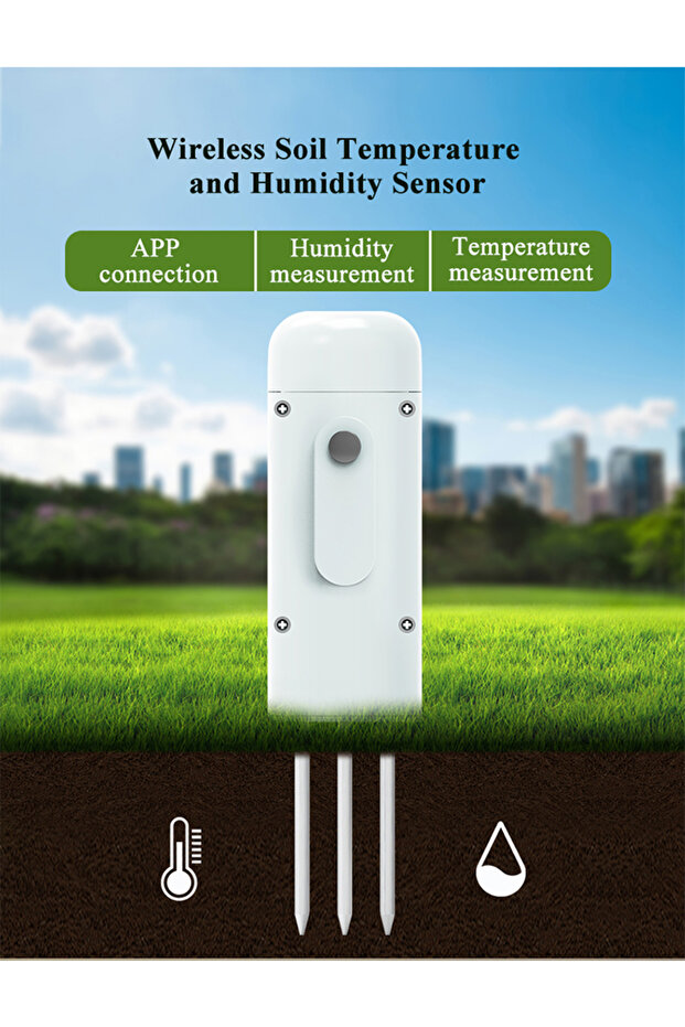 Haozee Tuya Smart Zigbee Soil Tester Temperature and Humidity Meter Waterproof Moisture Garden I... - 7