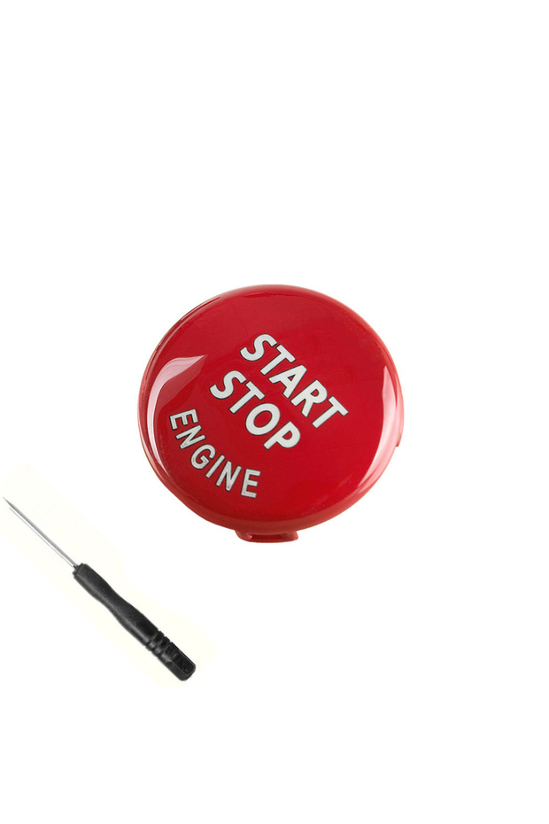 Red Car Engine START Button Replace Cover STOP Switch for BMW E87 E60 E83 E84 E89 for BMW E90 E91 E9 - 1