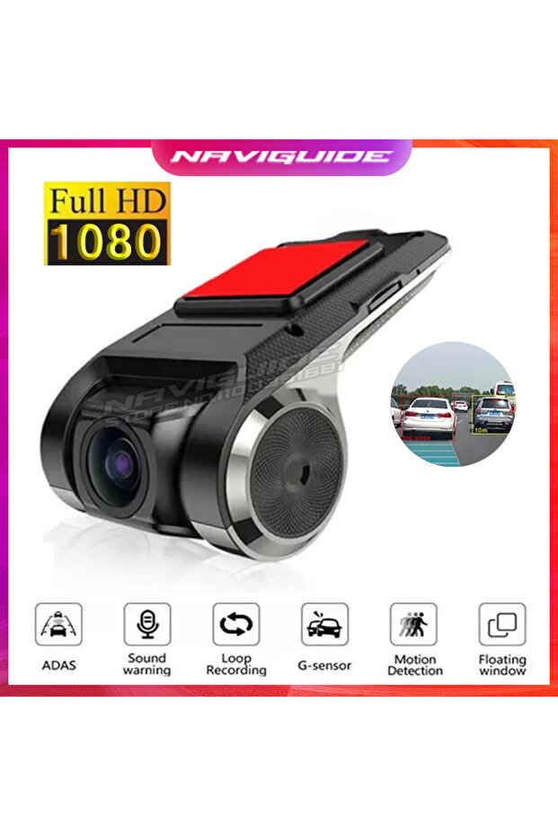 DVR-1080P Car DVR ADAS LDWS Dash Cam Full HD 1080P Dash Cam For DVD Android Player Navigation Unit A