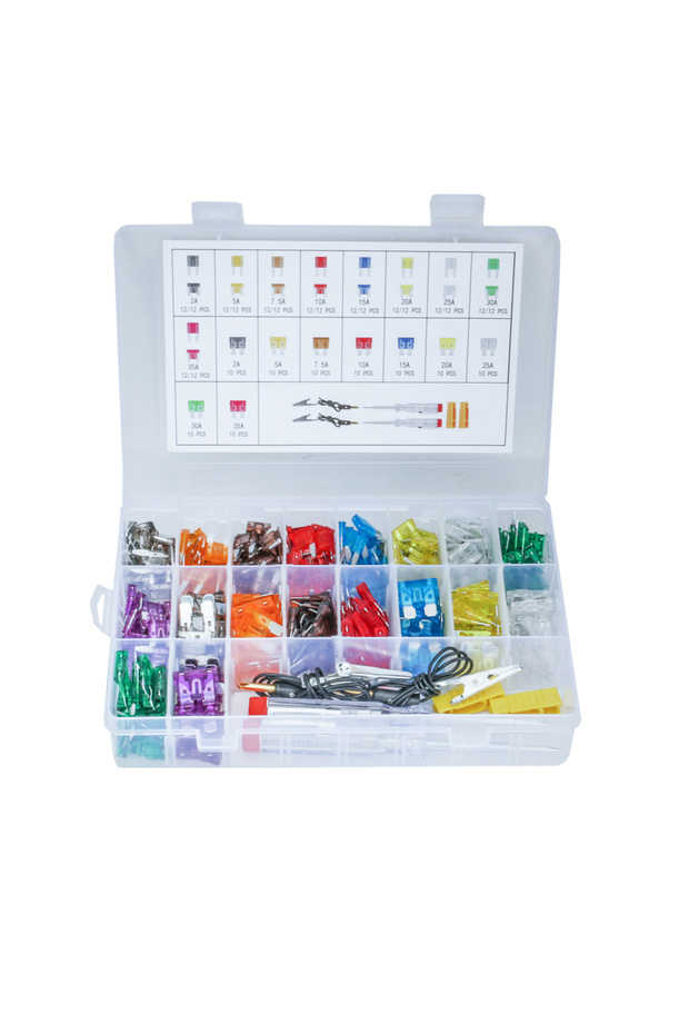 مجموعة من 306 قطعة من فتيل السيارة 5A10A15A20A25A30A35A مع مشبك صندوق مجموعة من فتيل السيارة مع ... - 3