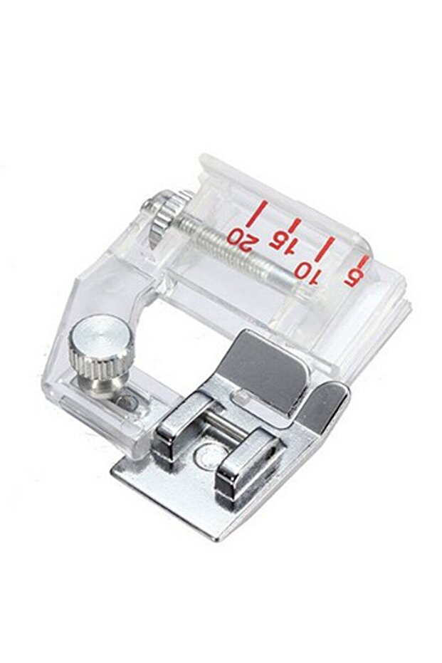 SMT001 1 Pack Transparent Household Sewing Machine Accessories Adjustable Wide and Narrow Presser Fo