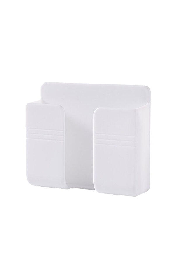 1PC White For Iphone Mobile Phone Wall Holder Universal Cellphone Charge Hook Hanging Stand B...
