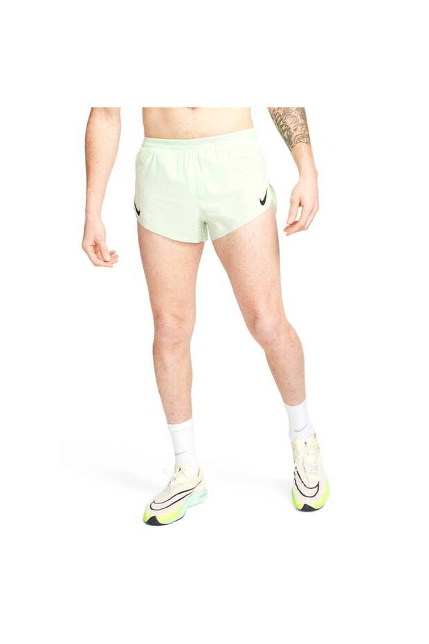 FN3349-376 Yeşil Dri-Fit Aero Swift Koşu Erkek Şort - 1